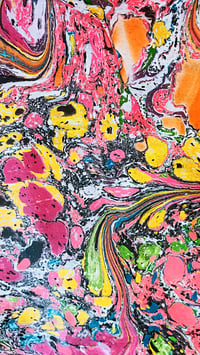 Suminagashi Marbled Print