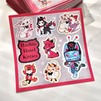 Image 1 of Hazbin hotel kitty stickersheet