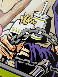 Image 4 of Plays well with others - ORIGINAL CANVAS