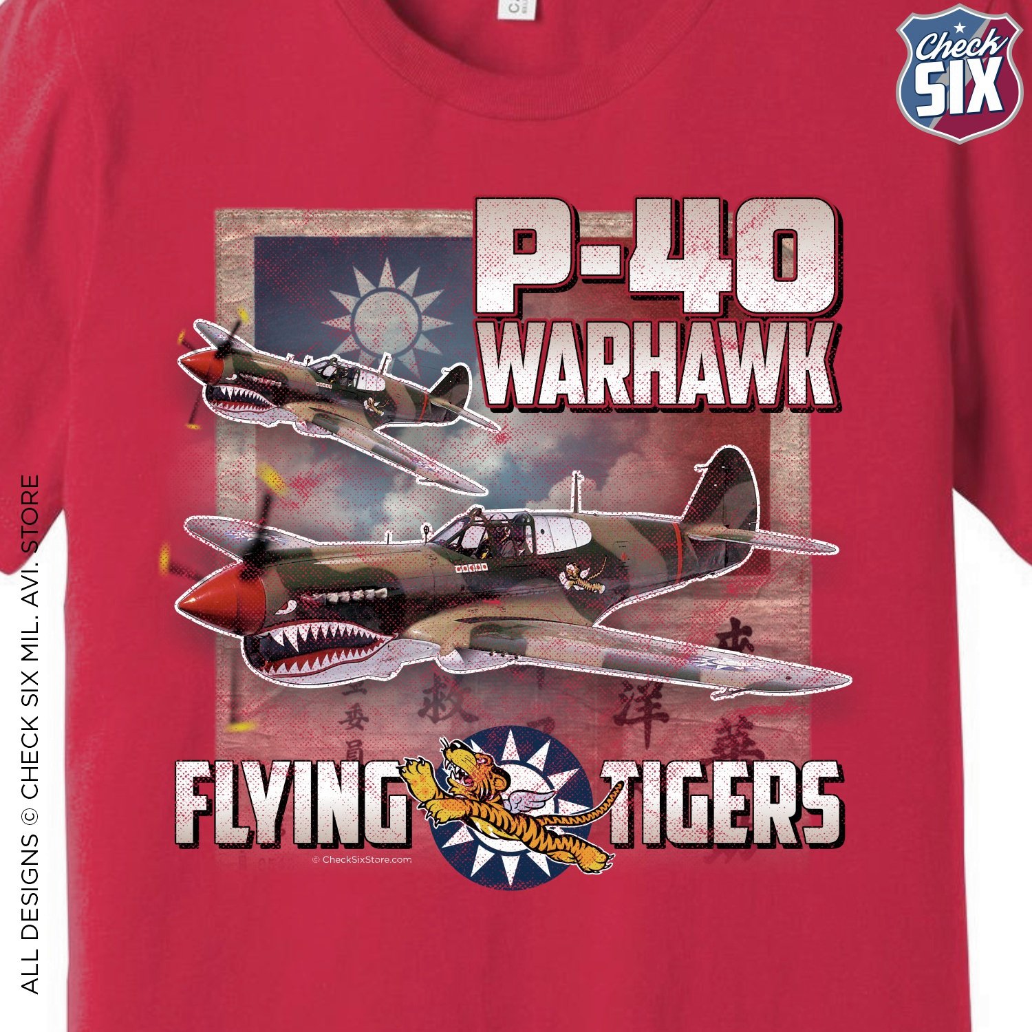 P-40 Warhawk - Flying Tigers | Check Six Military Aviation T