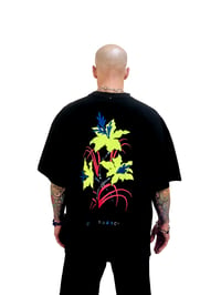 Image 5 of NEON BOUQUET OVERSIZE PREMIUM TSHIRT BLACK