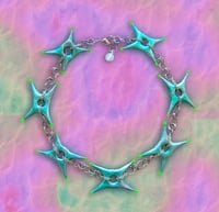 Image 1 of SPIKE ME NOT Necklace in Turquoise 