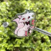 Image 1 of Hazbin Hotel: Angel dust kitty pin