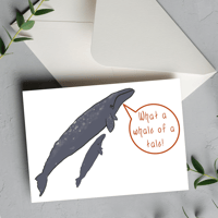 What a Whale of a Tale Greeting Card