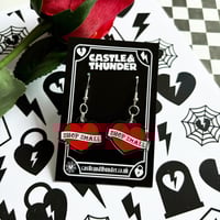 Image 2 of DONNA - Red Heart Earrings