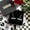 DONNA - Black Heart Earrings