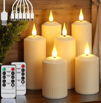 Flameless USB Rechargeable LED Candles