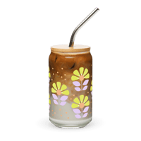 Image 3 of Lemon Floral Glass