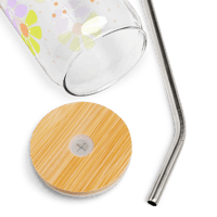 Image 4 of Lemon Floral Glass