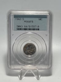 Image 2 of 1942-S Mercury Dime 10c PCGS MS64FB