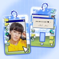 Image 2 of You Are So Cute Windows 95 Acrylic Photocard Holder