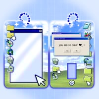 Image 3 of You Are So Cute Windows 95 Acrylic Photocard Holder