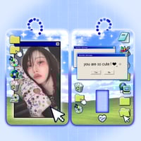 Image 4 of You Are So Cute Windows 95 Acrylic Photocard Holder