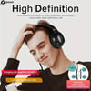 Picun C60 Wired On-Ear Headphones with Microphone – Lightweight, Foldable