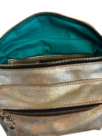 Image 3 of The Joan Crossbody Bag- Rose Gold Leather