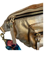 Image 4 of The Joan Crossbody Bag- Rose Gold Leather