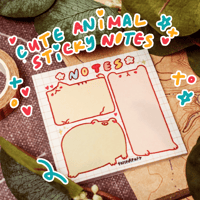 animal sticky notes