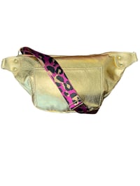 Image 2 of The Joan Metallic Gold Crossbody Bag