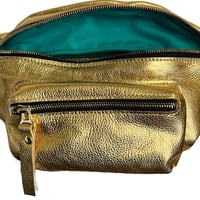 Image 3 of The Joan Metallic Gold Crossbody Bag