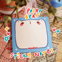 polar bear sticky note