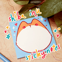 shiba sticky note