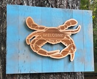 Image 1 of Crab Welcome sign