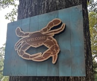 Image 2 of Crab Welcome sign
