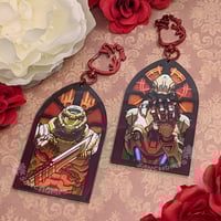 Image 2 of STAINED WINDOWS foil charms