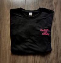 Sorry I'm Late... Embroidered Crew-Neck T-Shirt