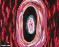 Image 1 of 'Innocence Lost' - Glowing Shadows Acrylic on Canvas Panel, 8x10 Framed