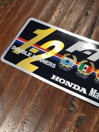 Image 2 of Honda Marlboro McLaren 1-2 Win Sticker 1988