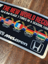 Image 3 of Honda Marlboro McLaren 1-2 Win Sticker 1988