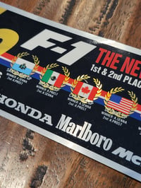 Image 4 of Honda Marlboro McLaren 1-2 Win Sticker 1988