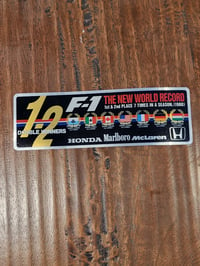 Image 1 of Honda Marlboro McLaren 1-2 Win Sticker 1988