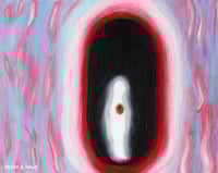 'Innocence Interrupted' - Glowing Shadows Acrylic on Canvas Panel, 8x10 Framed