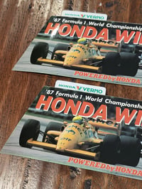 Image 3 of Honda Verno 1987 F1 Sticker Set