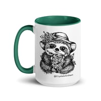 Image 17 of Lady Rosey The Sloth Mug Line Art by CrystalsArtPaws
