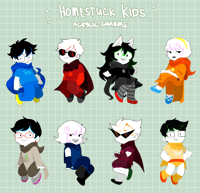Homestuck Kids Acrylic Charms (PRE-ORDER)