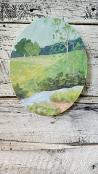 Image 4 of By the Peaceful Waters -Plein Air Acrylic Painting 