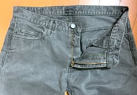 Image 5 of Sunny Sports indigo over dyed gray jeans, made in Japan, fits 32”