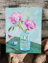 Image 1 of Pink Perfume -Original Acrylic Painting 