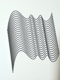 Image 2 of Halftone Bezier Curves — 5x7" pen plot