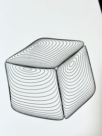 Image 2 of Cube Blob — 5x7" pen plot
