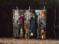 Image 2 of Horror Movie Villains Theme Tumblers