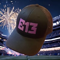 Image 1 of E13 PURPLE LOGO SNAPBACK HAT