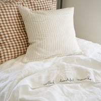 Image 1 of customisable queen bed doona cover - white