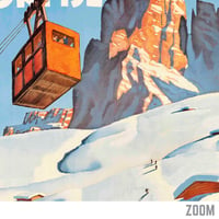 Image 2 of Ortisei | Erwin Merlet - 1935 | Travel Poster | Vintage Poster