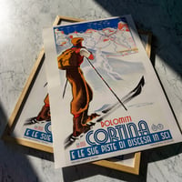 Image 1 of Cortina | Franz Lenhart - 1930 | Travel Poster | Vintage Poster