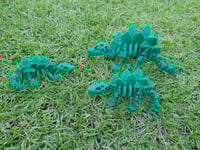 Image 1 of Large & Medium Skeleton Stegosaurus 