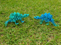 Image 4 of Large & Medium Skeleton Stegosaurus 